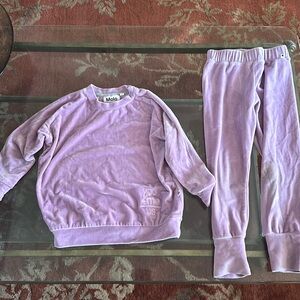 MOLO purple velour suit